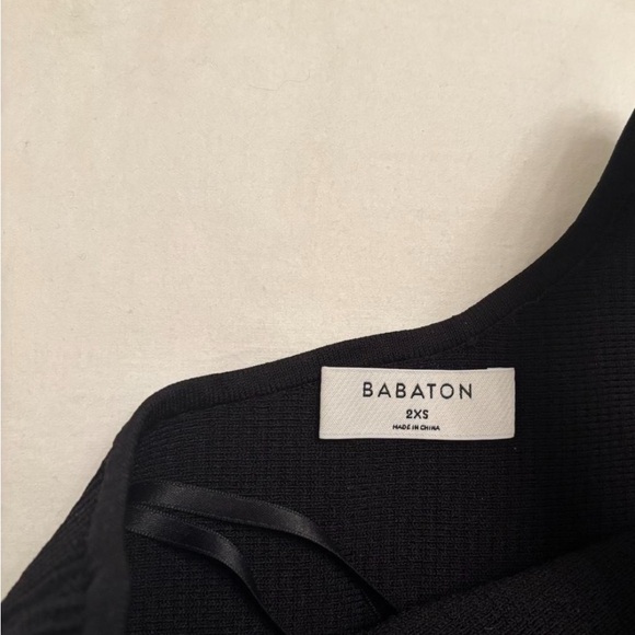 Babaton Black Ribbed Knit Top - Picture 2 of 2